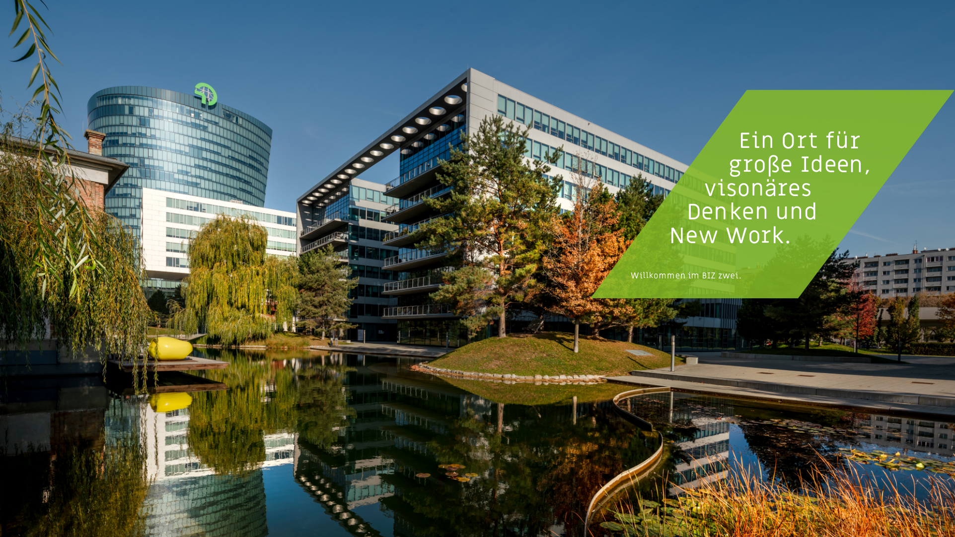 BIZ 2 Wien Außenansicht im Sommer